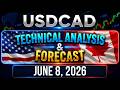 USDCAD Forecast and Technical Analysis for June 8, 2026