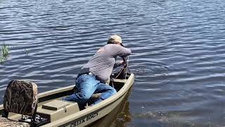 12ft Creek Boat in Action with Hands Free Steering