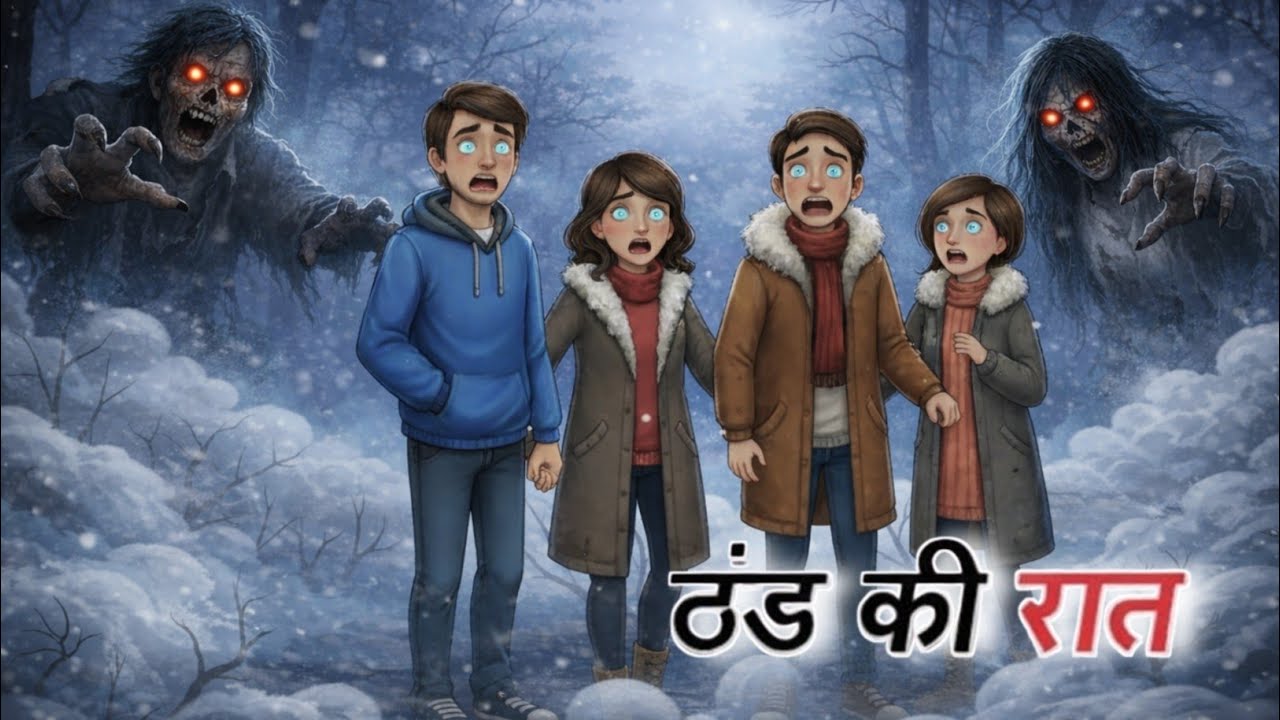 ठंड की रात – दोस्ती की असली परीक्षा | Emotional Cartoon Story in Hindi