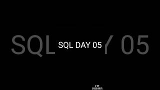 #day05 Learn SQL in Tamil #sql #tamil #code #easycode #dailycode  #easytolearnforbegginers