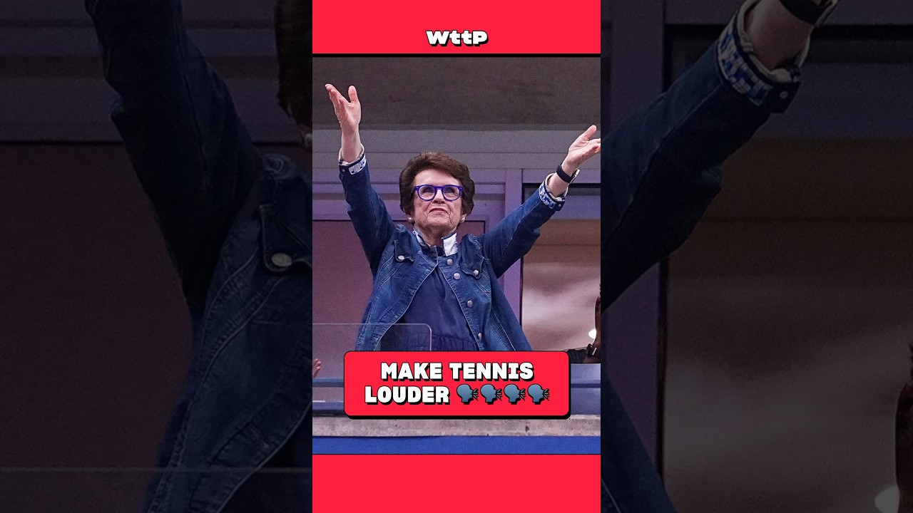 Billie Jean King wants tennis to get a little louder. And we’re here for it. 👏