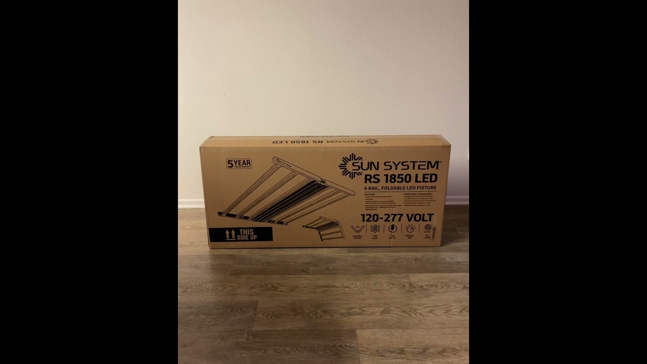 Sun System RS 1850 LED Unboxing