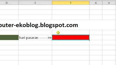 Rumus Excel Mencari Hari Lahir atau Weton