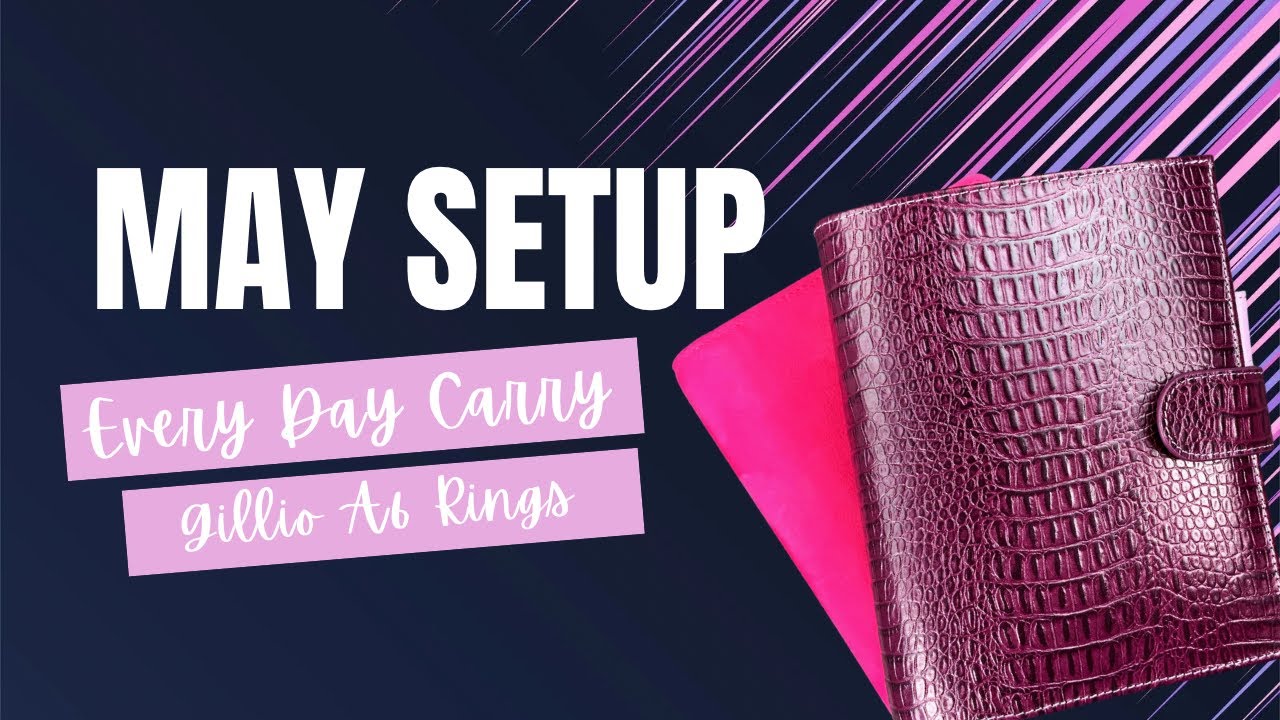 Setting my EDC for May // A6 Rings [From VDS Myrtille to Gillio Croco Eye Purple]