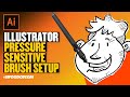 Tutorial Illustrator: Pressure Sensitive Brush Setup Using Your Graphic Tablet
