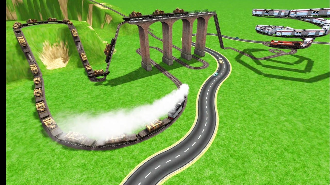 MOST DANGEROUS CIRCLES TRAINS CROSSING RAILWORK RAILROAD BEANG DRIVE 