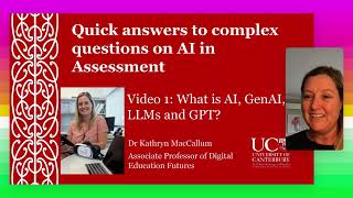 Video 1  What is AI, GenAI, LLMs and GPT