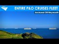 Entire P&O Cruises Fleet Anchored Off Weymouth (24/05/2020)