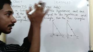 RHS Condition of congruence Triangles Explanation