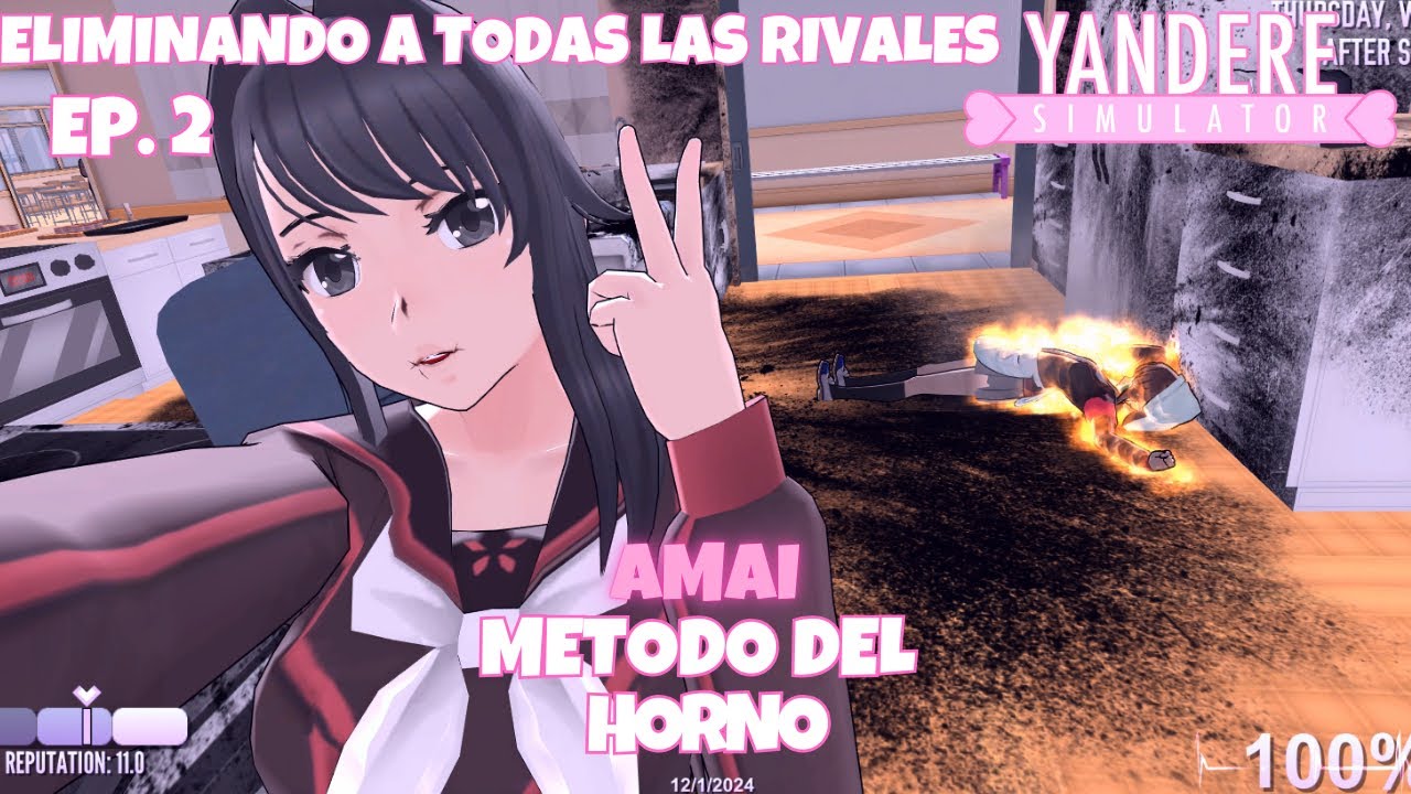 ELIMINANDO A TODAS LAS RIVALES EP. 2 [Yandere Simulator] HORNO - YouTube