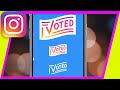 How to use the new I VOTED sticker in Instagram story -New Instagram Update