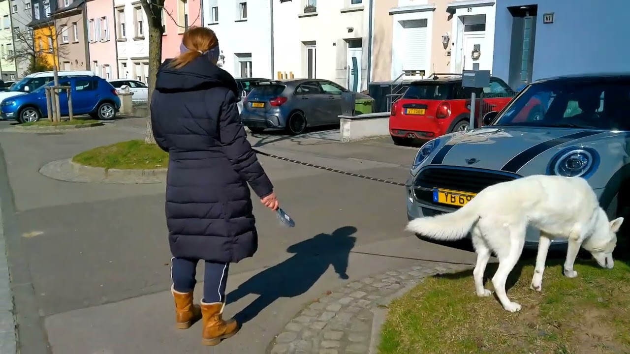 [4K] Walking in Oberkorn, Luxembourg 🇱🇺, sunny ☀️ weather 13.03.2022