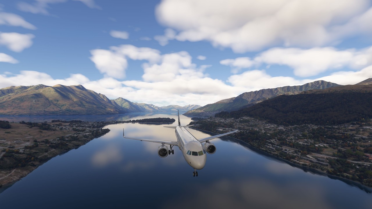 MSFS 2024 Auckland at Sunrise to Spectacular Queenstown (NZAA-NZQN) BATC 4K Inibuilds Airbus A321LR