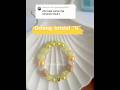 Gelang kuning inisial “U” siapa lagi yang mau dibuatkan gelangnya komen ya.. #beads #gelang #shorts