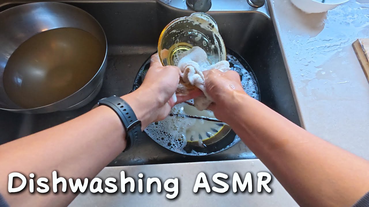 POV Dishwashing Vlog 🍽️: Immerse in the Calm of Washing Dishes 🧼 | No Commentary Cleaning 🚰