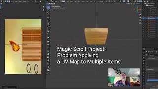 Magic Scroll Project:  Problem Applying a UV Map to Multiple Items