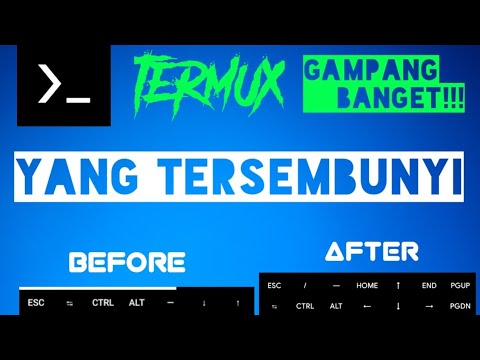 cara mudah memunculkan tombol tersembunyi kanan kiri di termux versi terbaru terupdate