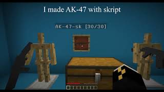 [skript] GUN without crackshot in Minecraft