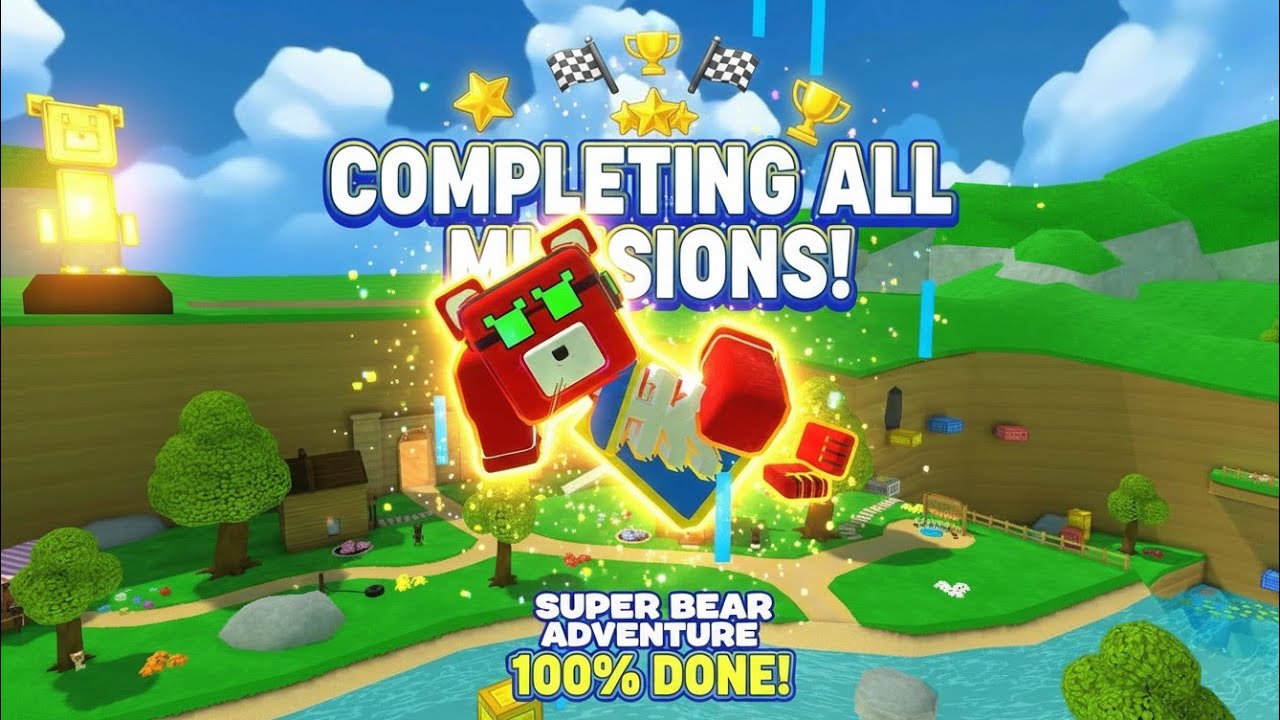 Chill Super Bear Adventure Gameplay | Completing All Missions & Turtle Village Exploration