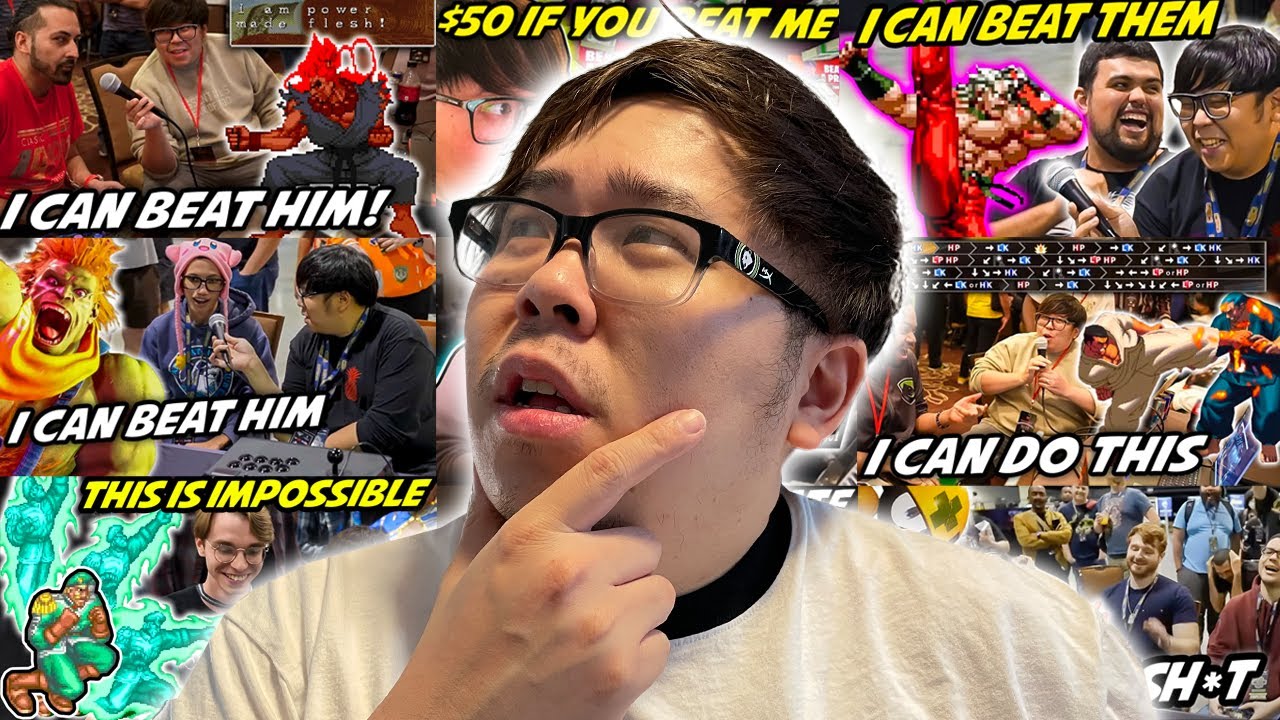 CAN PRO PLAYERS BEAT THESE FIGHTING GAME CHALLENGES - SUPERCUT 2023