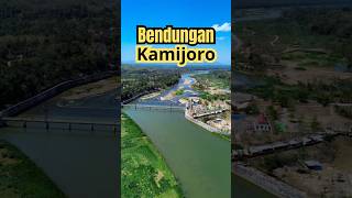 Bendungan Kamijoro  Bantul kamijoro bantul  bendungan pemandangan dronegraphy