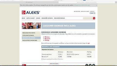 Lockdown browser for ALEKS