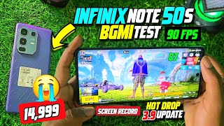 ⚡INFINIX Note 50s BGMI test 90 FPS | 3.9 update hot drop with FPS Meter | 14k Don&#39;t buy 🥲