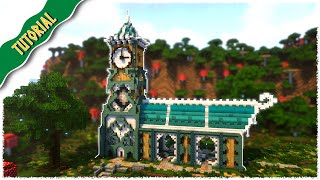 Fantasy Clocktower - How To Build In Minecraft | Full Tutorial