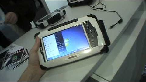 Handheld Algiz 7 rugget tablet at CeBIT 2010