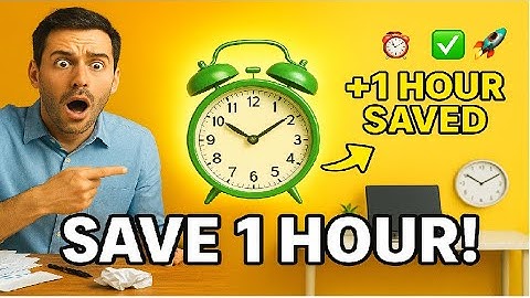 “3 Genius Hacks to Save 1 Hour Every Day ⏰ | Productivity Tips”