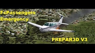 Prepar3d V3 -  FsPassengers Emergency Did we make it?