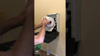 How to put paper towels in dispenser