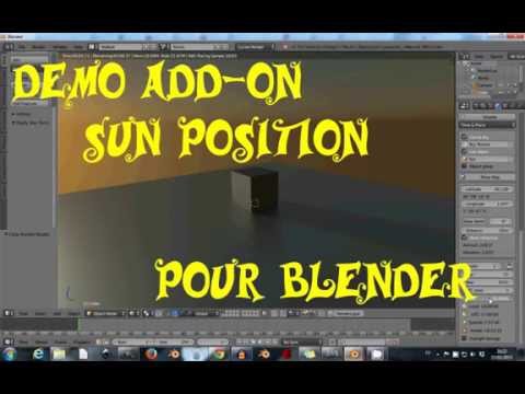 Blender - sun position addon - Amazing set-up @NicolasDussartFathom45