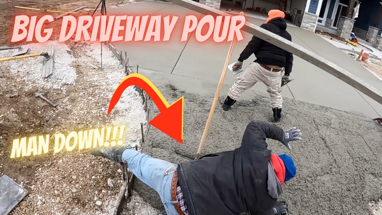 First big pour and a man down already!