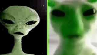 Alien Speaking Meme VS Green Alien Cat
