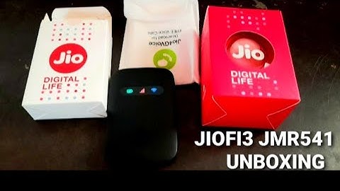 Reliance Jio Fi3 JMR 541 UNBOXING AND REVIEW