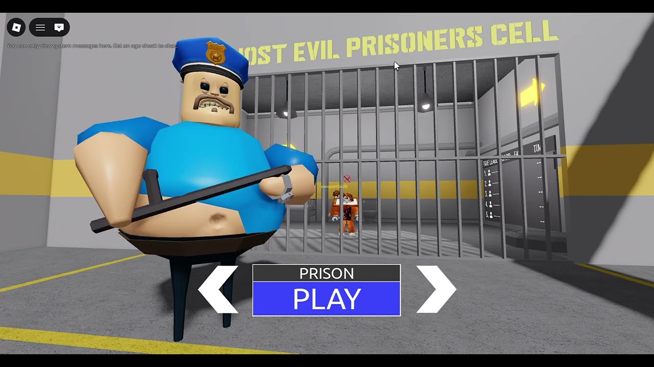Roblox barrys is prison escape obby
