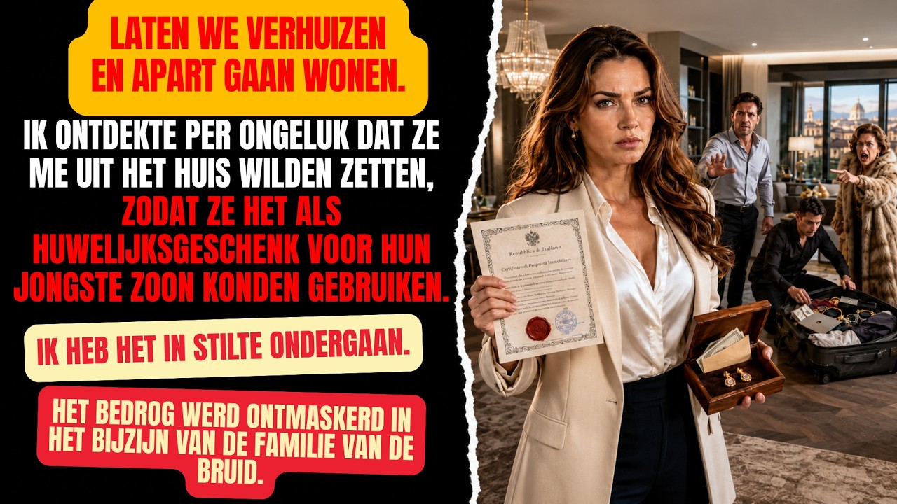 Mijn schoonbroer Lars zei zonder met zijn ogen te knipperen: “Sofie, volgende week trouw ik. Je hebt drie dagen om uit dit appartement te vertrekken.” Ik stond net in de deuropening met...