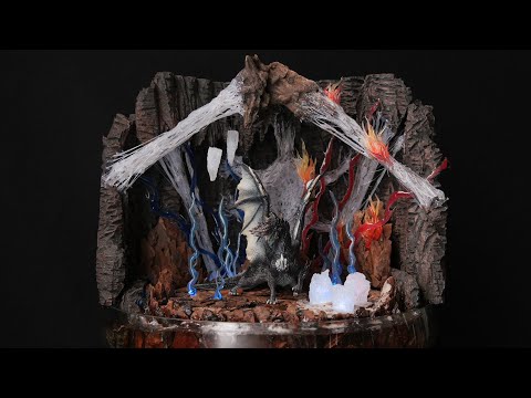 モンハンジオラマ 火山　フィギュア４体付き モンハンジオラマ 火山 フィギュア4体付き - メルカリ