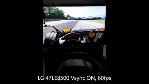 LG 47LE8500 vs LG 43LF5400 input lag comparison @Assetto Corsa