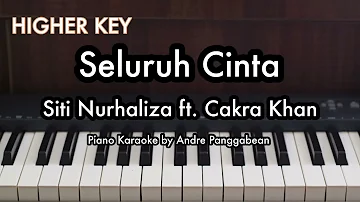 Seluruh Cinta (HIGHER KEY) - Siti Nurhaliza ft. Cakra Khan | Piano Karaoke by Andre Panggabean