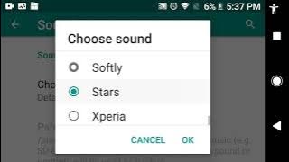 Sony Xperia Alarm Sound