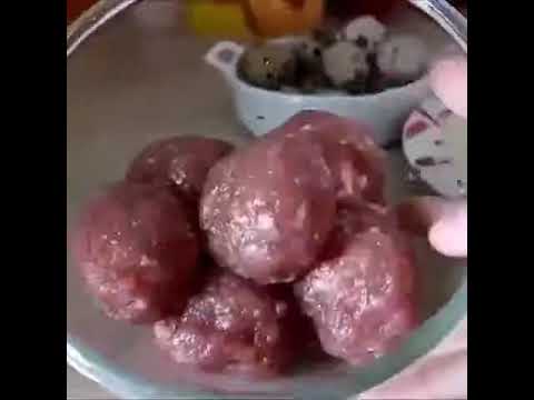 ფარში კვერცხის შიგთავსით / Minced eggs inside