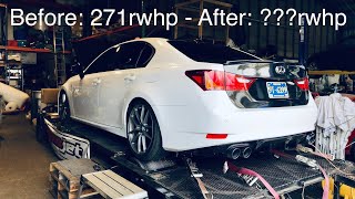 LEXUS GS350 F Sport Dyno Test (With Full Bolt Ons)