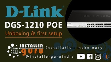 D-Link DGS1210 POE L2 switch un-boxing & first basic configurtion (Hindi)  #dlink #poeswitch #layer2