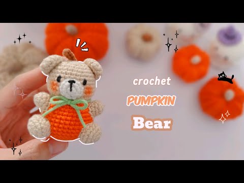 Crochet Pumpkin Bear