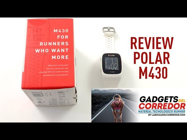 Polar M430: reloj-gps con sensor de pulso en la muñeca y vibración.