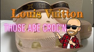 Custom LV Crocs Slides – Above All Accessories