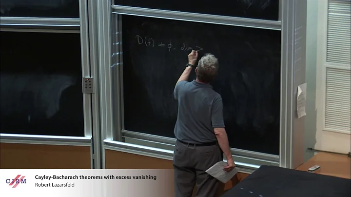 Robert Lazarsfeld: Cayley-Bacharach theorems with ...