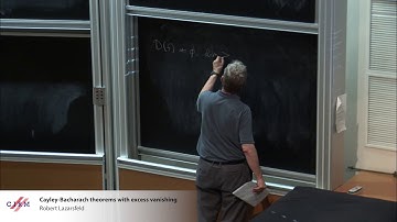 Robert Lazarsfeld: Cayley-Bacharach theorems with excess vanishing
